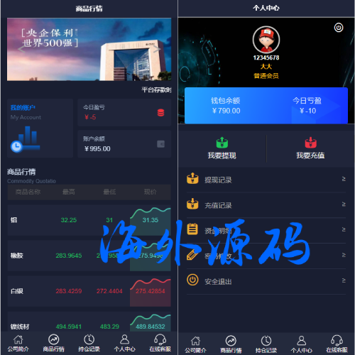 运营版微盘期货交易系统/微交易源码/代理后台/用户风控
