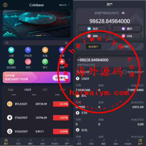 多语言交易所系统/秒合约/期权/合约/新币申购/投资理财