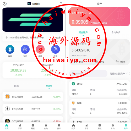 运营版海外交易所/期权交易/合约交易/多语言申购交易所